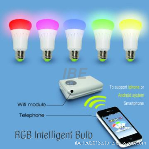 Attractive touch sensitive RGB LED Bulb,color changing wifi controlled